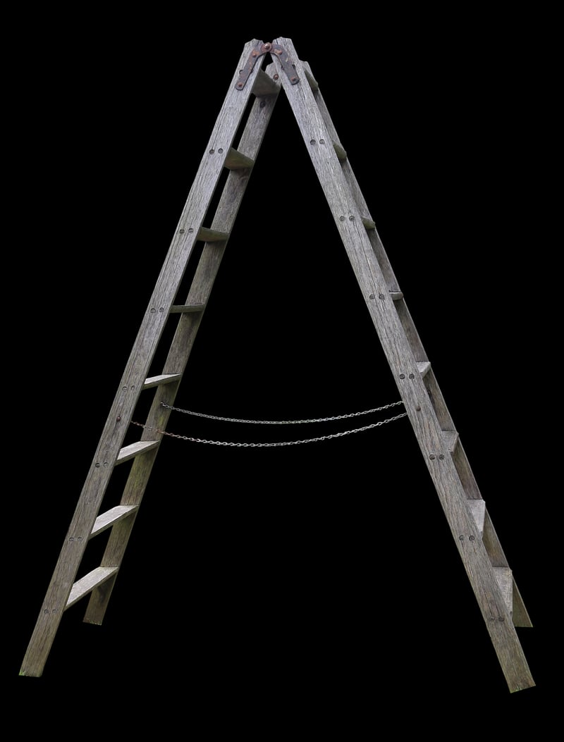 Vintage Ladder Shelving